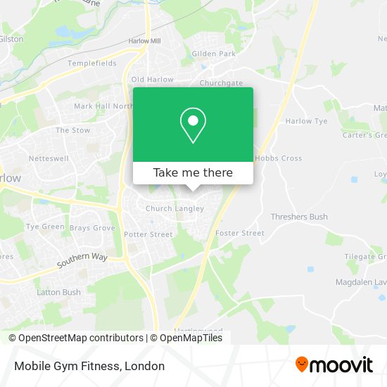 Mobile Gym Fitness map