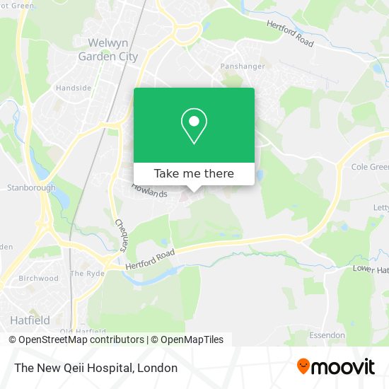 The New Qeii Hospital map