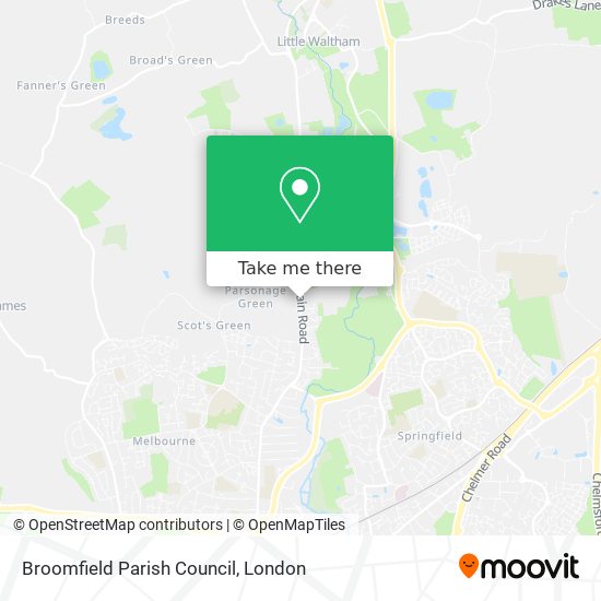 Broomfield Parish Council map