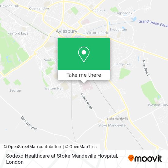 Sodexo Healthcare at Stoke Mandeville Hospital map