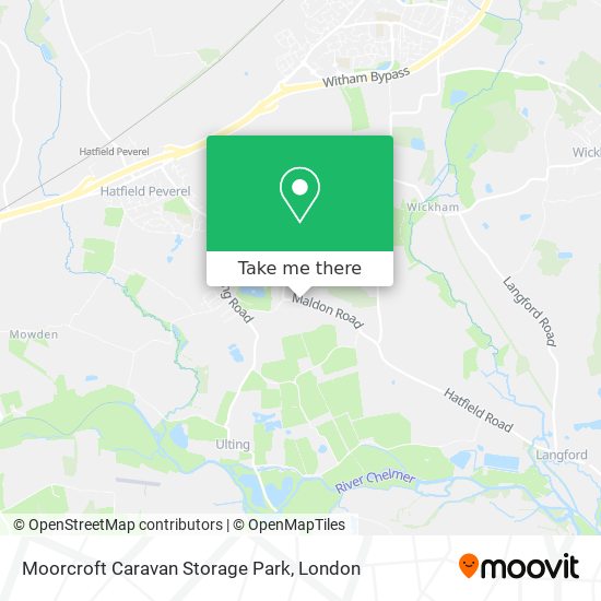 Moorcroft Caravan Storage Park map