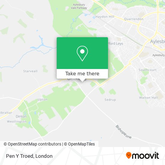 Pen Y Troed map