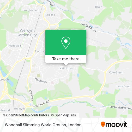 Woodhall Slimming World Groups map