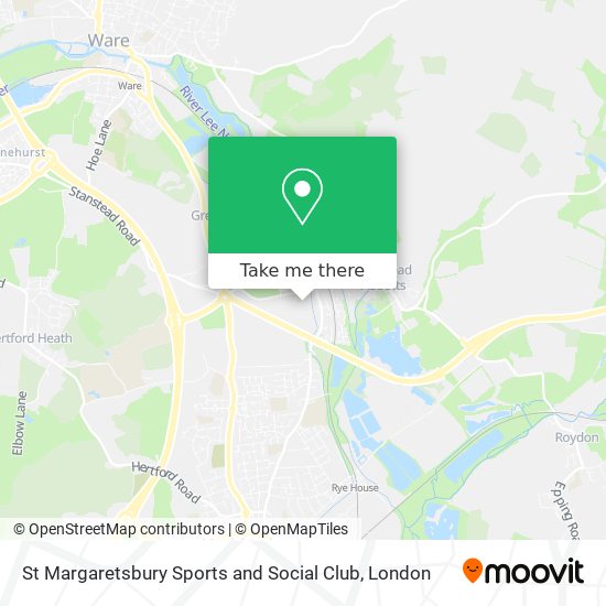 St Margaretsbury Sports and Social Club map