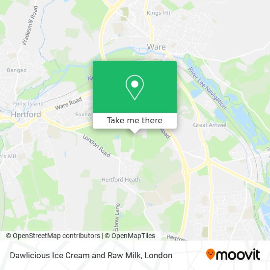 Dawlicious Ice Cream and Raw Milk map