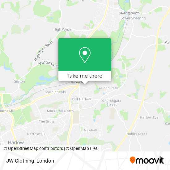 JW Clothing map