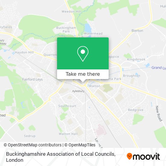 Buckinghamshire Association of Local Councils map