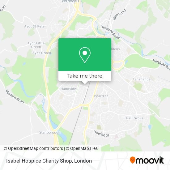 Isabel Hospice Charity Shop map
