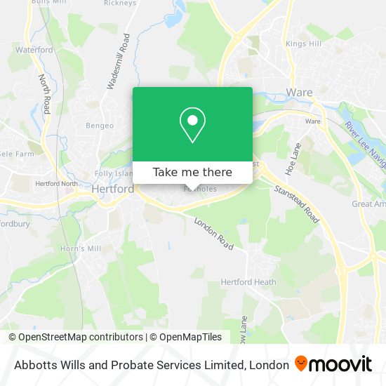 Abbotts Wills and Probate Services Limited map