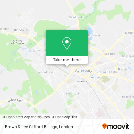 Brown & Lee Clifford Billings map