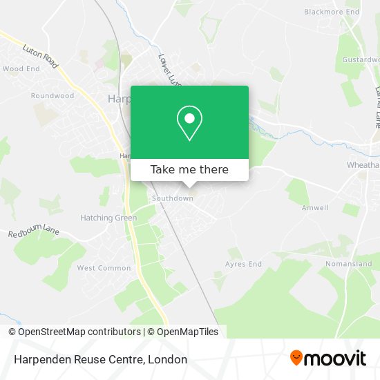 Harpenden Reuse Centre map