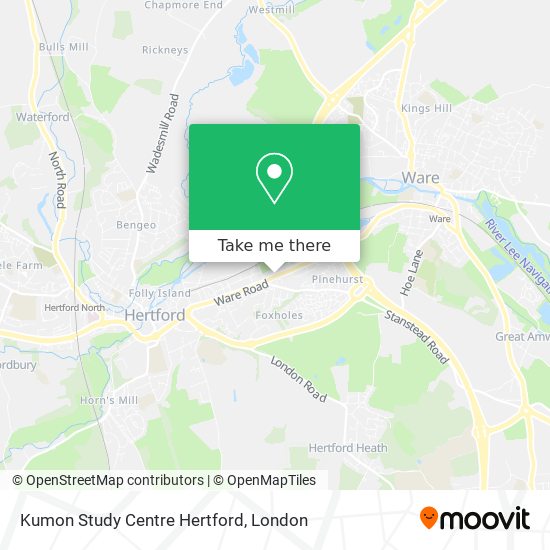 Kumon Study Centre Hertford map