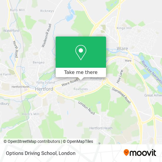 Options Driving School map