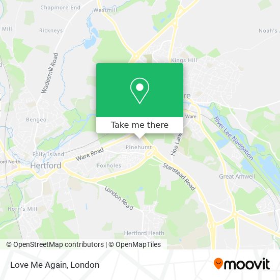 Love Me Again map