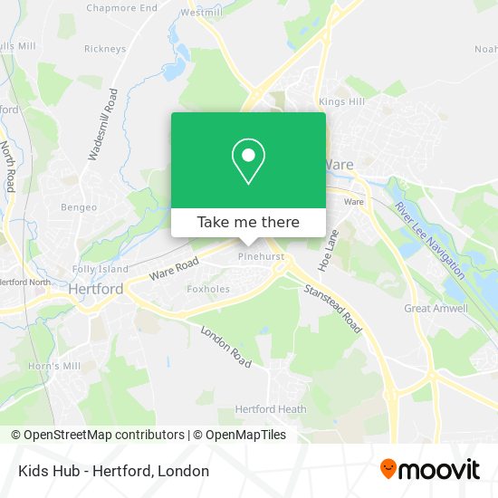 Kids Hub - Hertford map