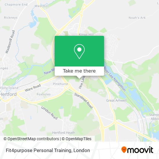 Fit4purpose Personal Training map