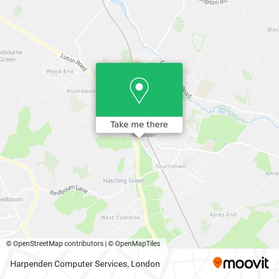 Harpenden Computer Services map