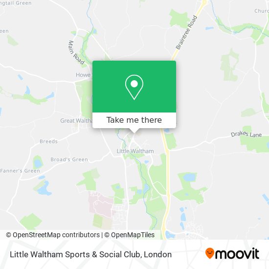 Little Waltham Sports & Social Club map