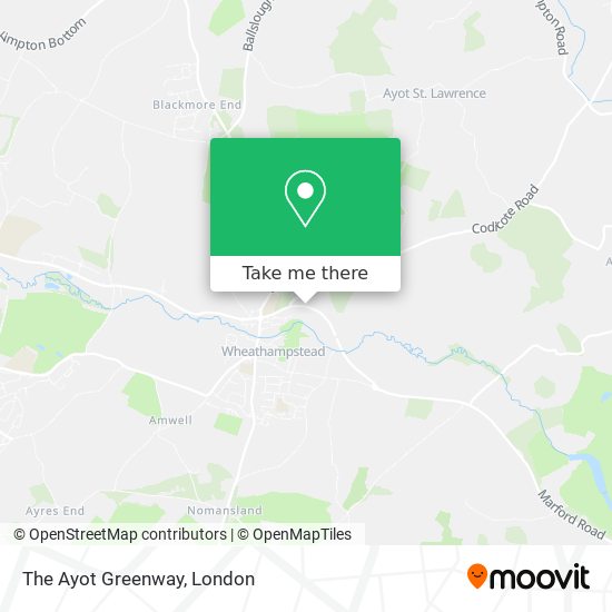The Ayot Greenway map