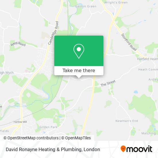 David Ronayne Heating & Plumbing map