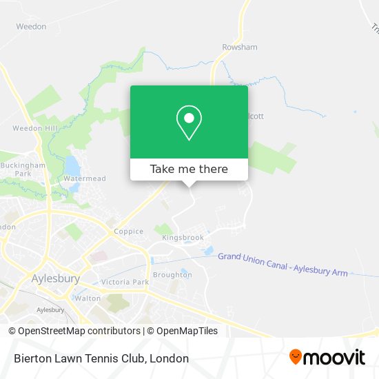 Bierton Lawn Tennis Club map
