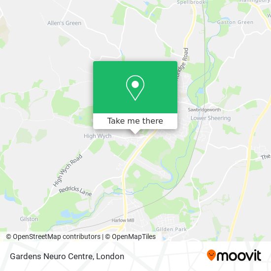 Gardens Neuro Centre map