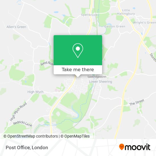 Post Office map
