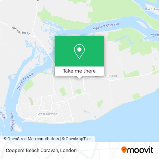 Coopers Beach Caravan map
