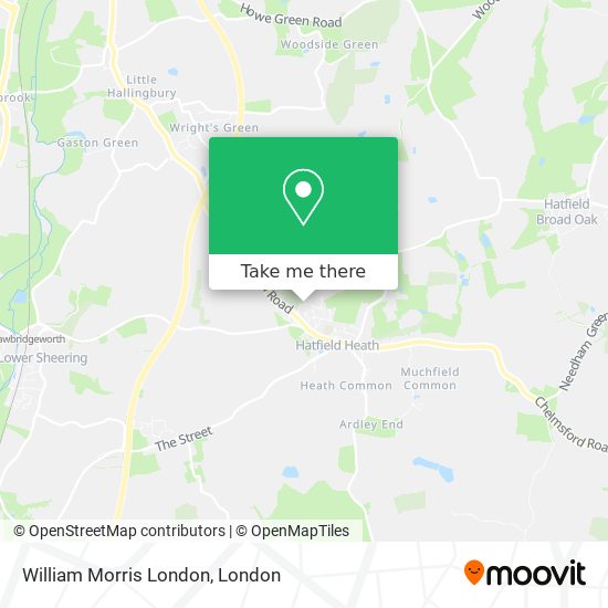 William Morris London map