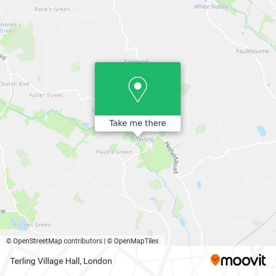Terling Village Hall map