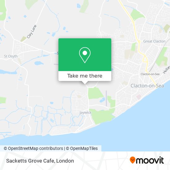 Sacketts Grove Cafe map
