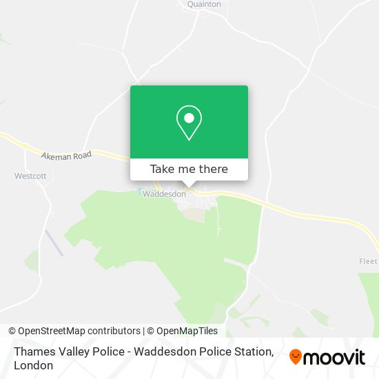 How to get to Thames Valley Police Waddesdon Police Station in Aylesbury Vale by Bus?