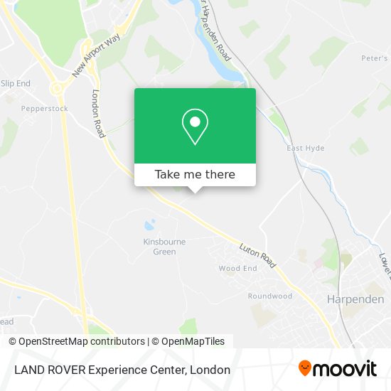LAND ROVER Experience Center map
