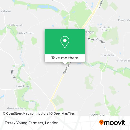 Essex Young Farmers map