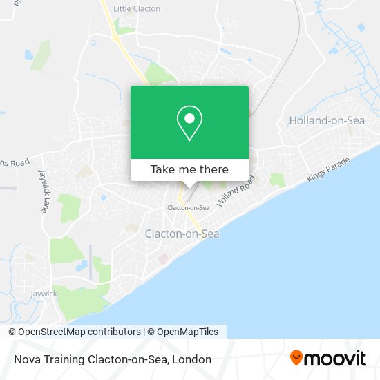 Nova Training Clacton-on-Sea map