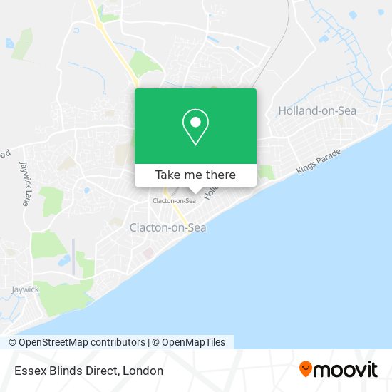 Essex Blinds Direct map