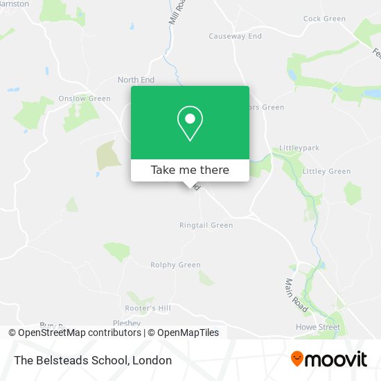 The Belsteads School map