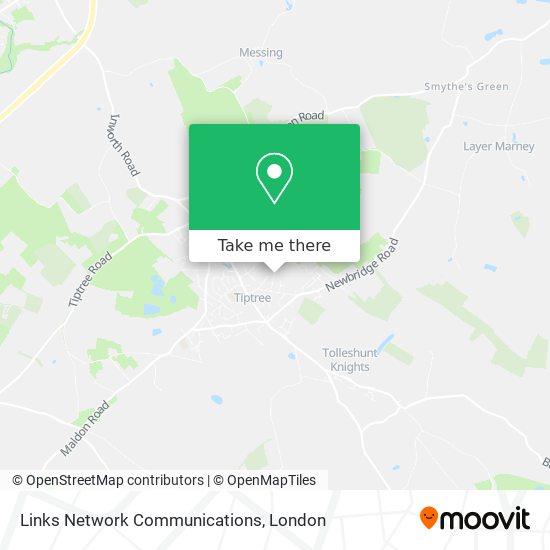 Links Network Communications map