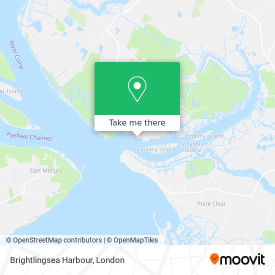 Brightlingsea Harbour map