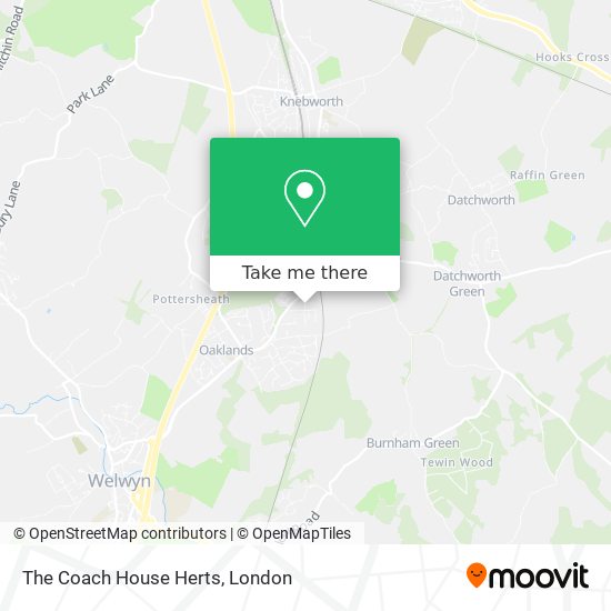 The Coach House Herts map