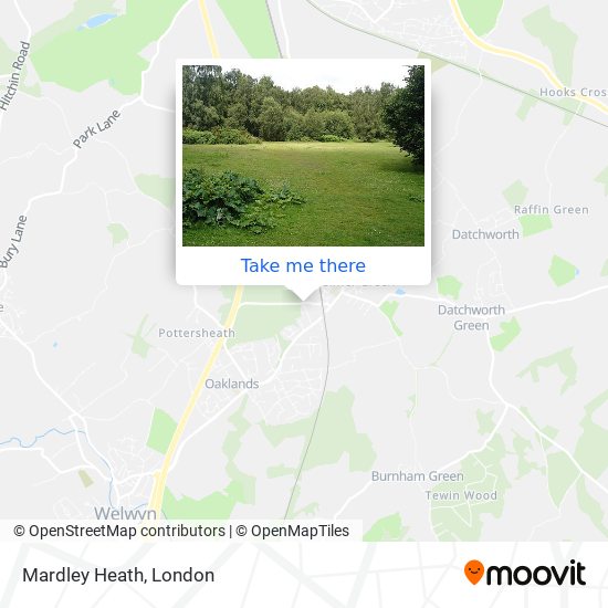 Mardley Heath map