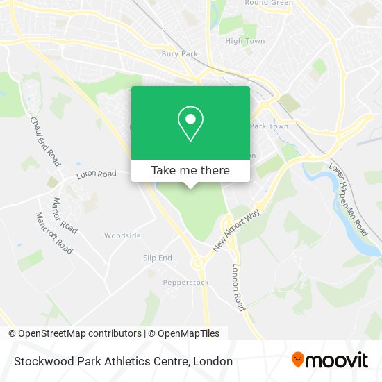 Stockwood Park Athletics Centre map