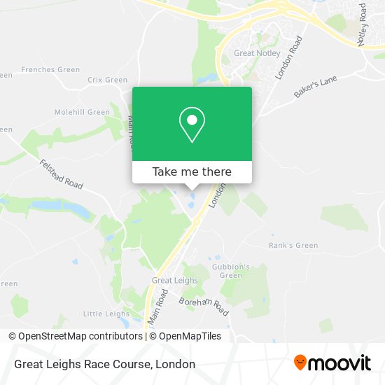 Great Leighs Race Course map