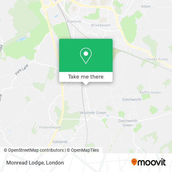 Monread Lodge map