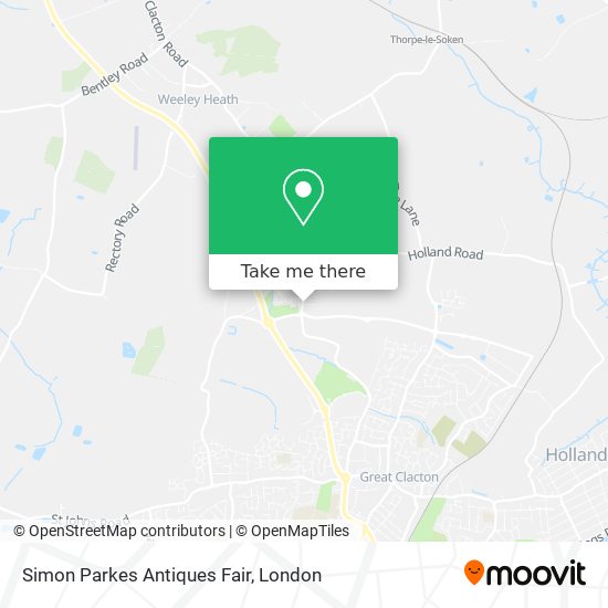 Simon Parkes Antiques Fair map