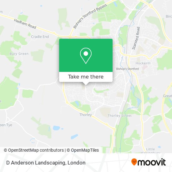 D Anderson Landscaping map