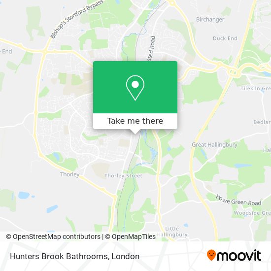 Hunters Brook Bathrooms map