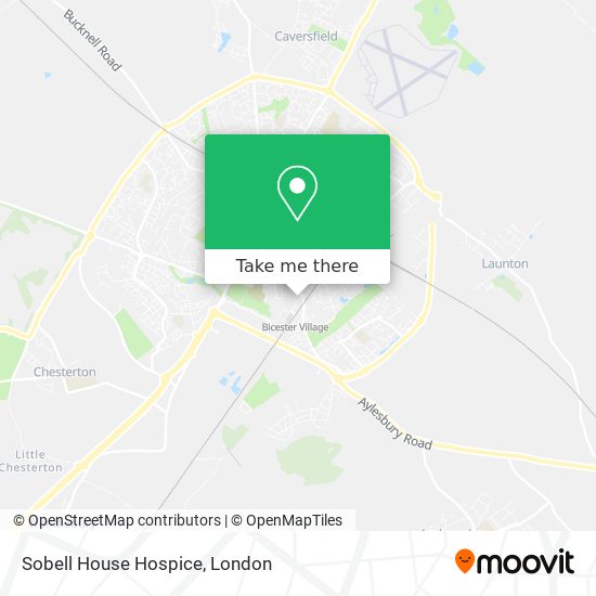 Sobell House Hospice map