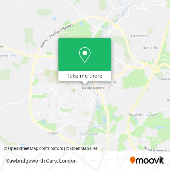 Sawbridgeworth Cars map