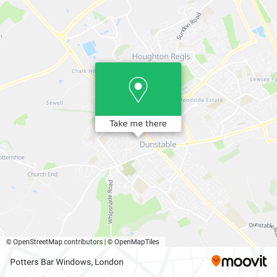 Potters Bar Windows map